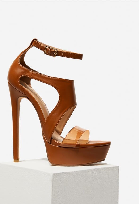 ELISABECKA PLATFORM SANDAL Camel