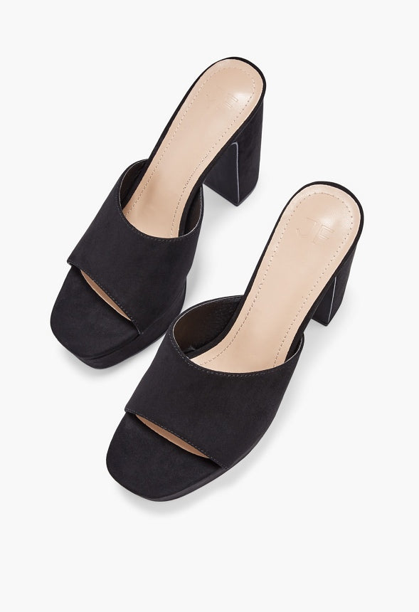Abigale Platform Sandal Black Caviar