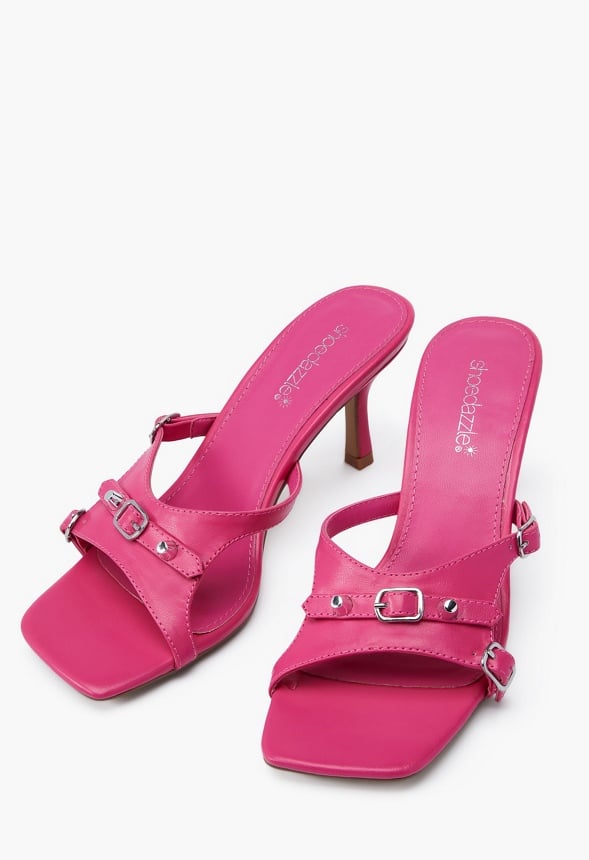 Arya Mule Heeled Sandal Pink