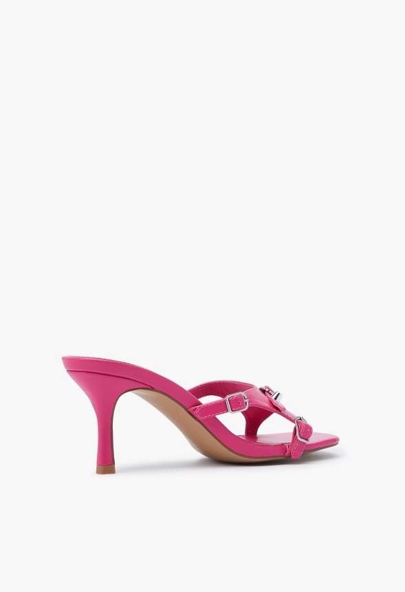 Arya Mule Heeled Sandal Pink