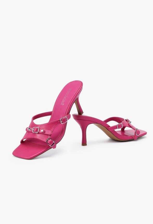 Arya Mule Heeled Sandal Pink