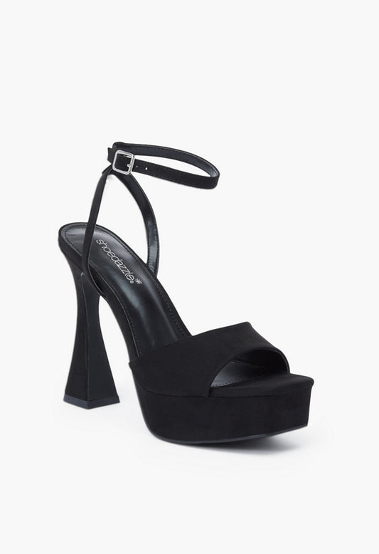 BECKY PLATFORM HEELED SANDAL Black