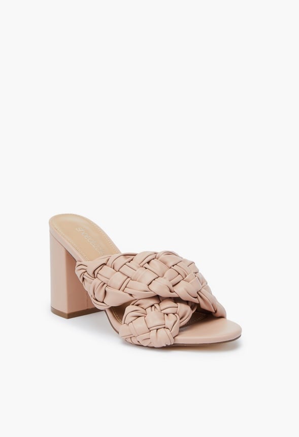 BLAIR BLOCK HEELED SANDAL Natural