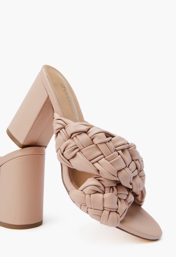 BLAIR BLOCK HEELED SANDAL Natural