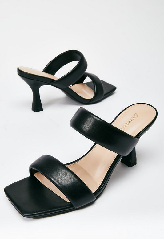 Amora Heeled Sandal Black Caviar