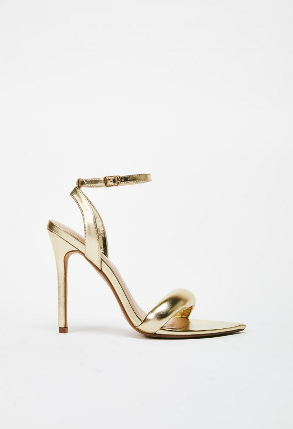 NAOMI HEELED SANDAL Gold
