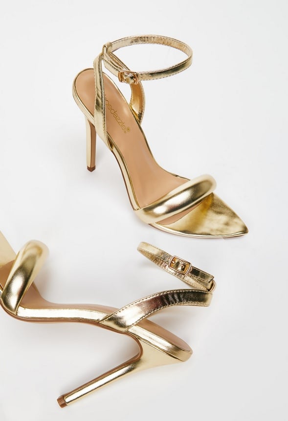 NAOMI HEELED SANDAL Gold