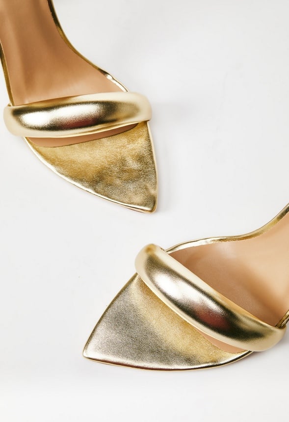 NAOMI HEELED SANDAL Gold