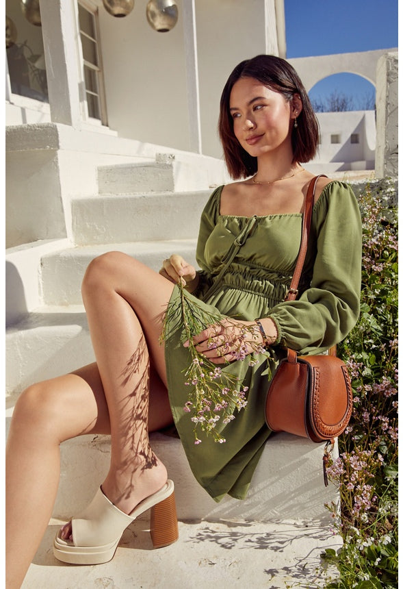 Bristol Block Heeled Sandal Birch/Brown Stack