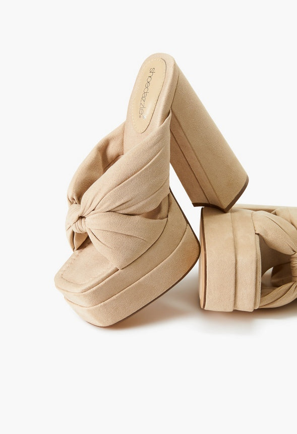 TRACEY PLATFORM SANDAL Semolina