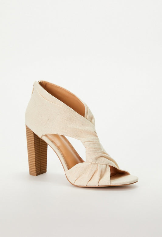 ELLIE HEELED SANDAL Natural