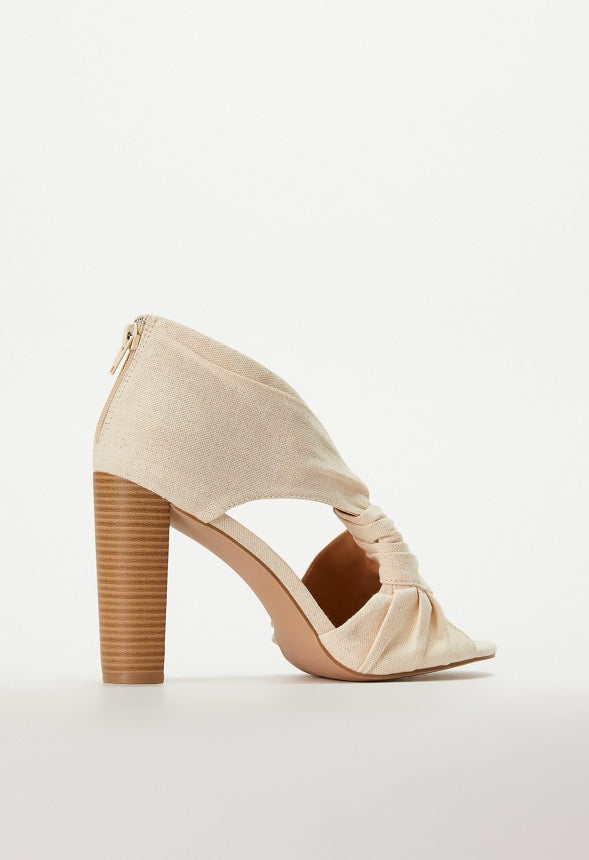 ELLIE HEELED SANDAL Natural
