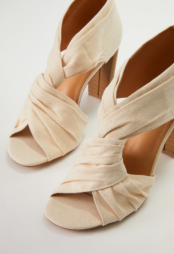 ELLIE HEELED SANDAL Natural