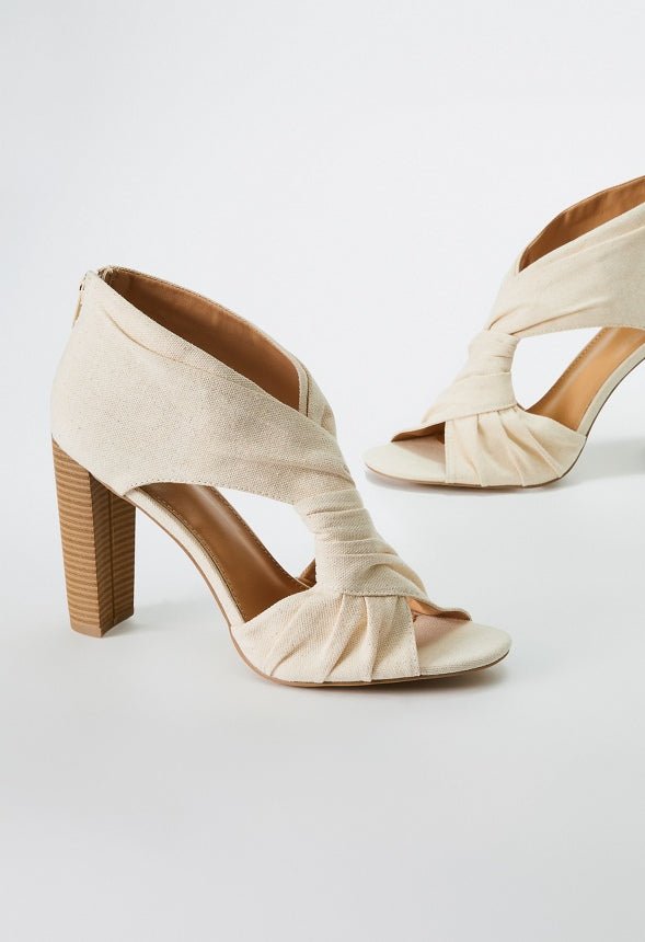 ELLIE HEELED SANDAL Natural