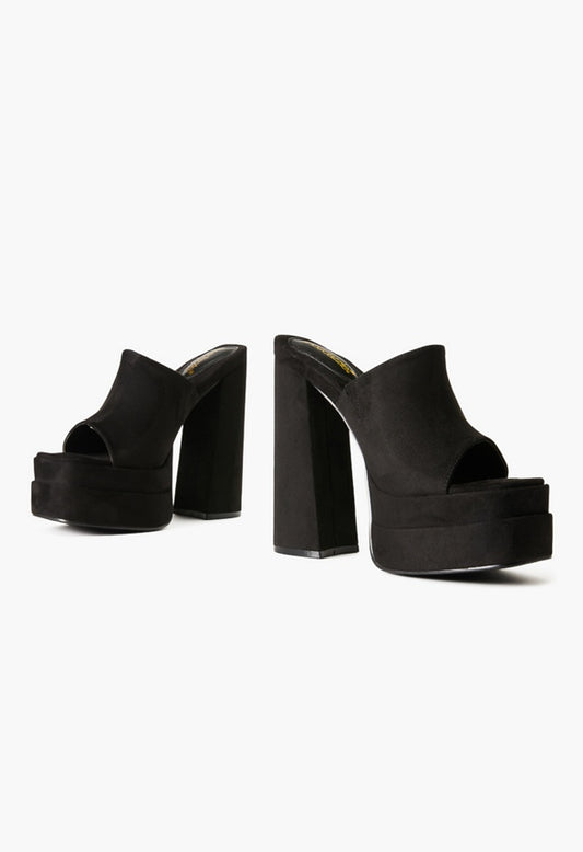 EMMY PLATFORM SANDAL Black Caviar