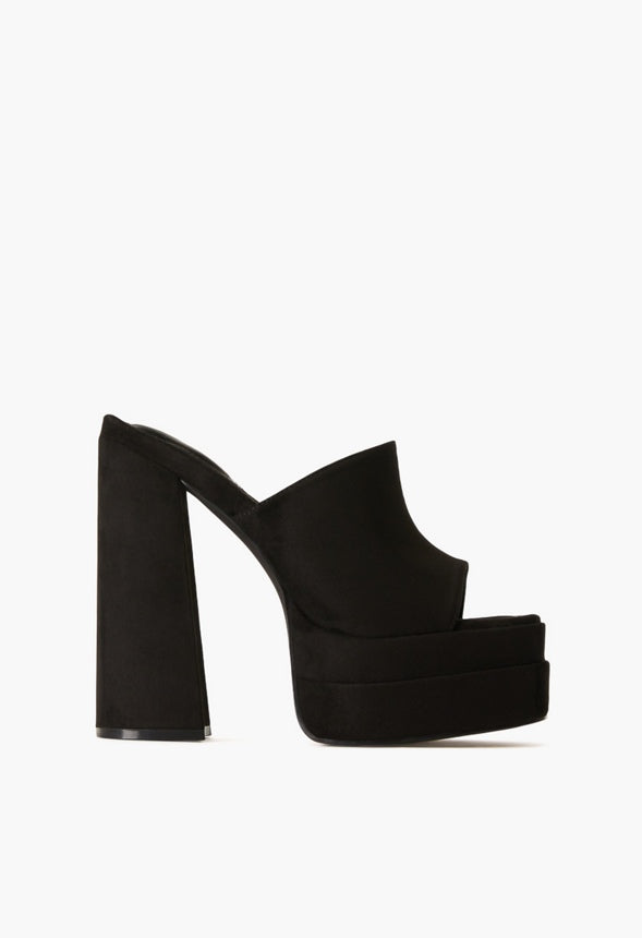 EMMY PLATFORM SANDAL Black Caviar