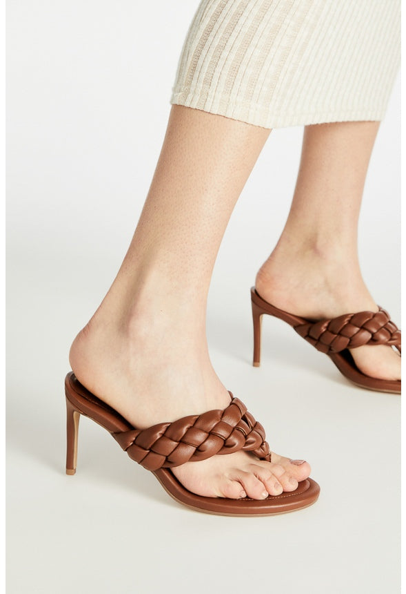 JASIRA HEELED SANDAL French Oak