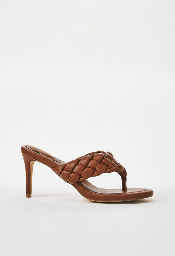 JASIRA HEELED SANDAL French Oak