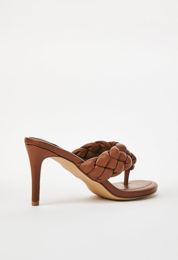 JASIRA HEELED SANDAL French Oak