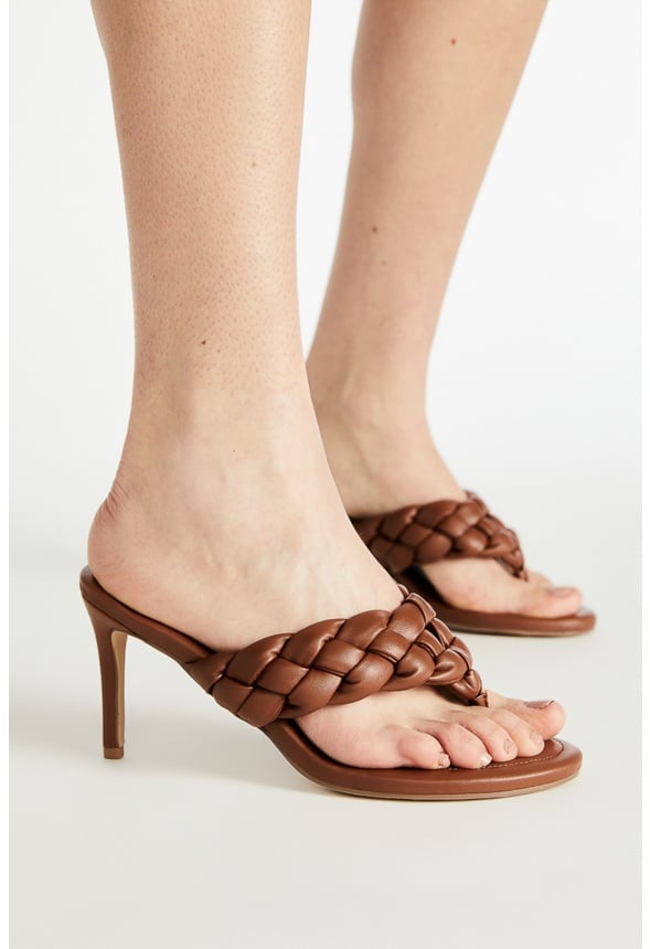 JASIRA HEELED SANDAL French Oak
