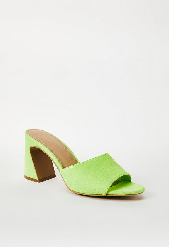 TAYSHIA HEELED SANDAL Acid Lime