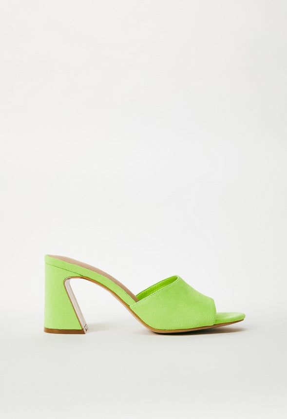TAYSHIA HEELED SANDAL Acid Lime