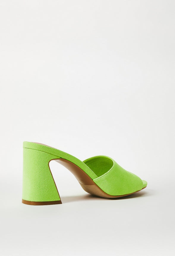 TAYSHIA HEELED SANDAL Acid Lime