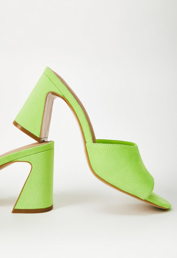 TAYSHIA HEELED SANDAL Acid Lime