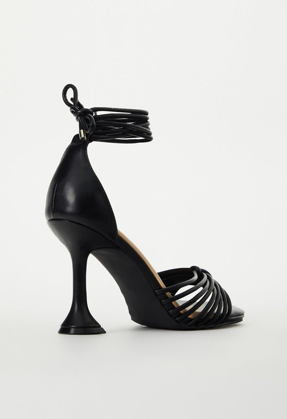 FAY STRAPPY SANDAL Black