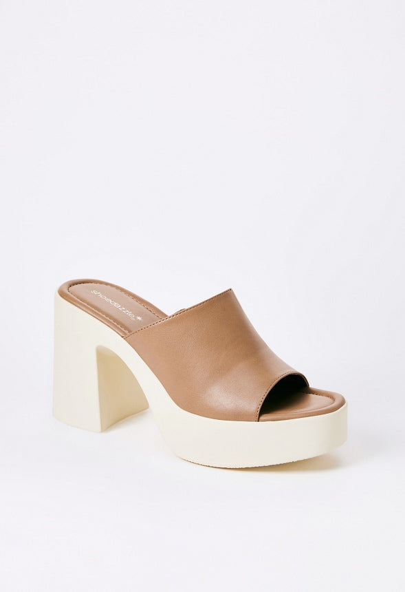 KENZIE BLOCK HEELED SANDAL Portobello