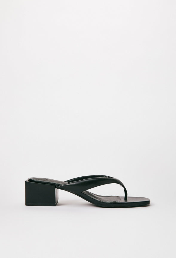 Aya Block Heeled Sandal Black