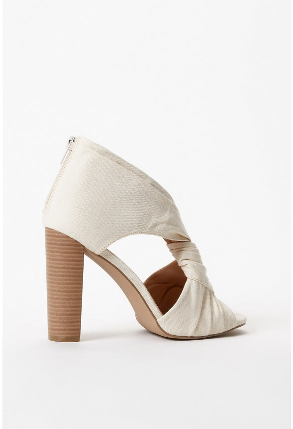 Ellie Heeled Sandal Natural
