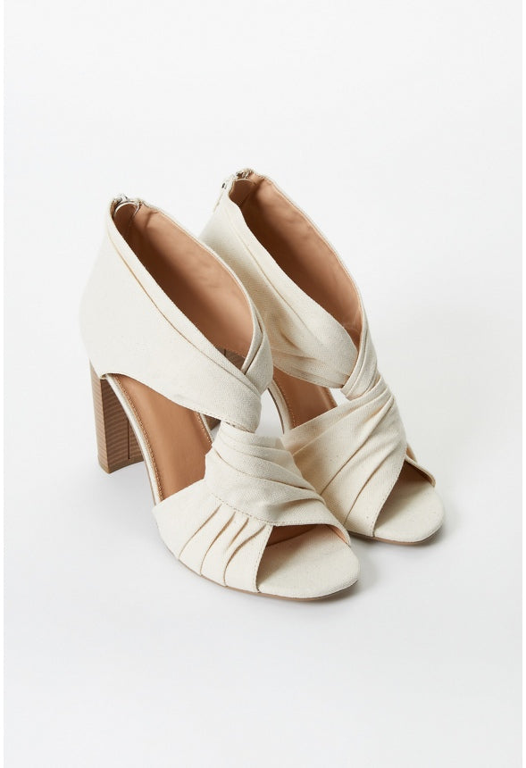Ellie Heeled Sandal Natural
