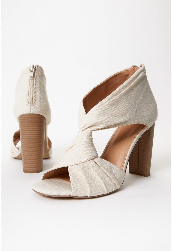 Ellie Heeled Sandal Natural