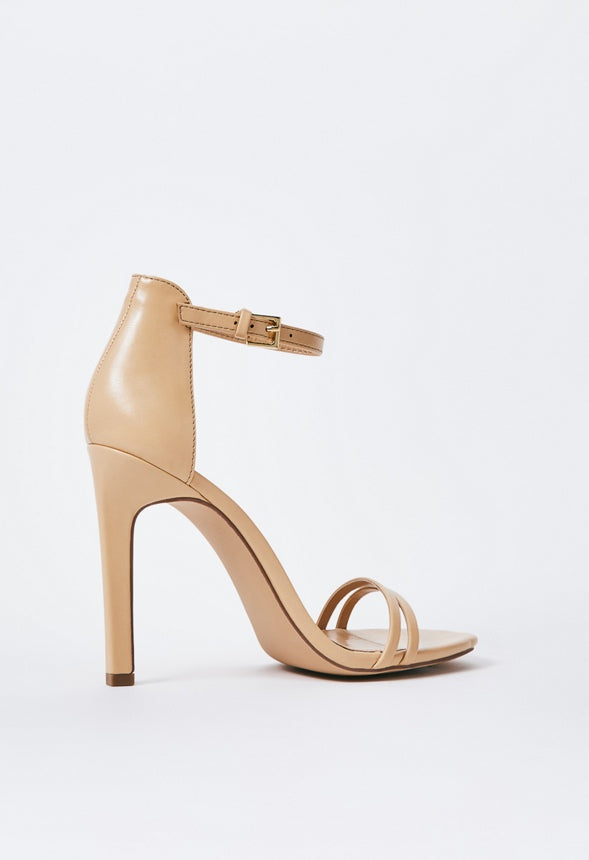 NO TIME TO WASTE STILETTO HEELED SANDAL Beige