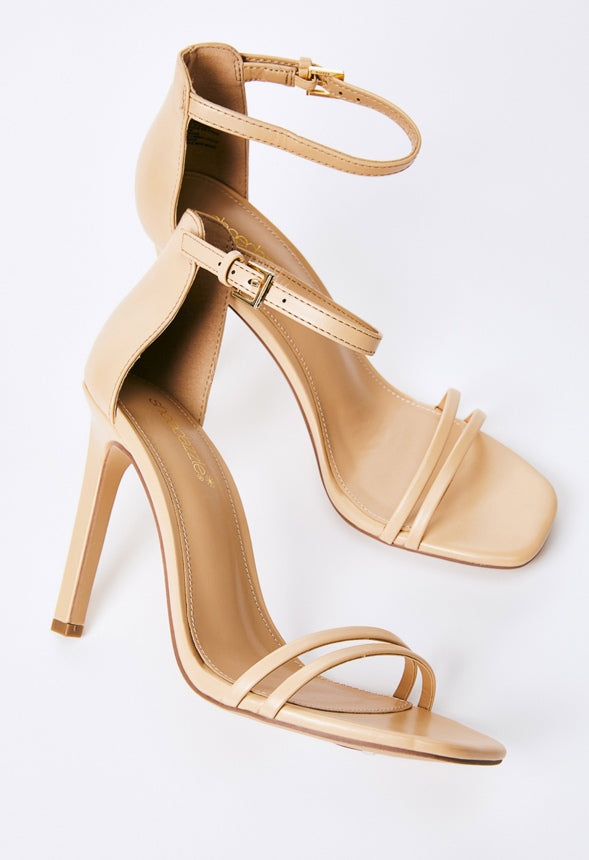 NO TIME TO WASTE STILETTO HEELED SANDAL Beige
