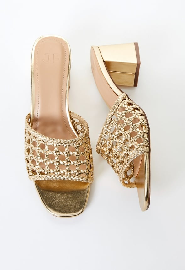 Harlowe Heeled Sandal Gold