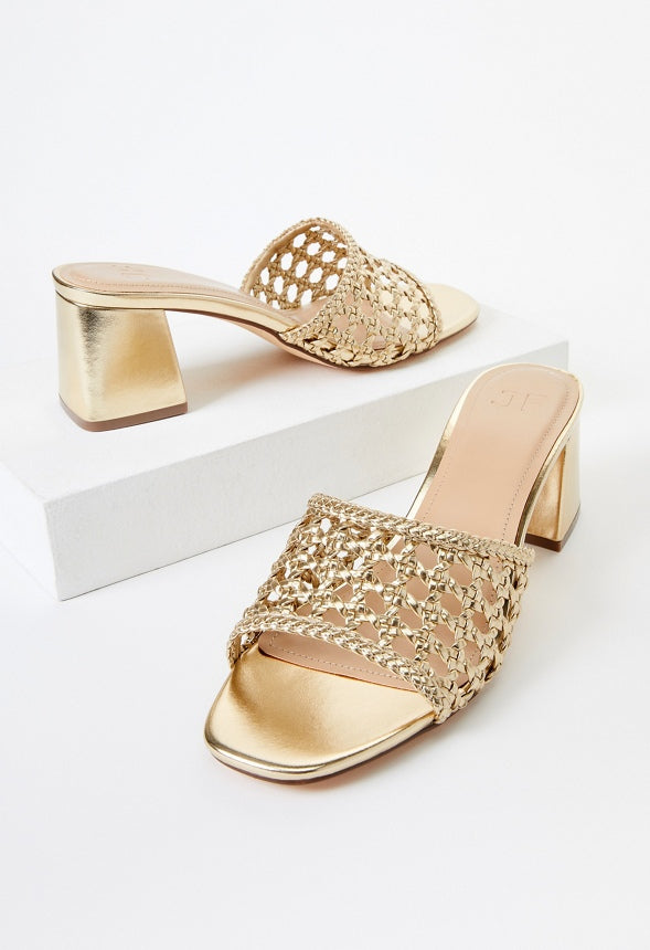 Harlowe Heeled Sandal Gold