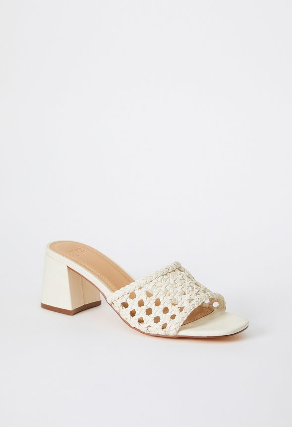 Harlowe Heeled Sandal Birch Woven