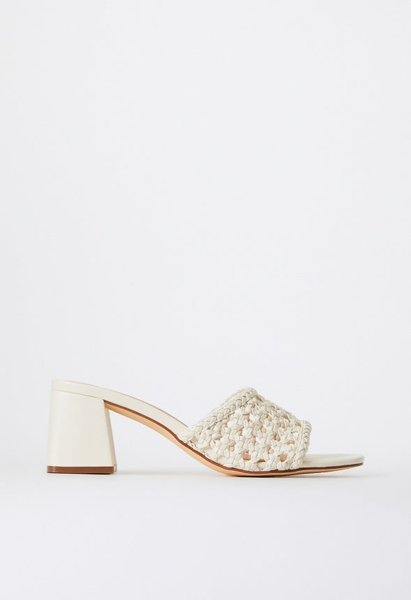 Harlowe Heeled Sandal Birch Woven