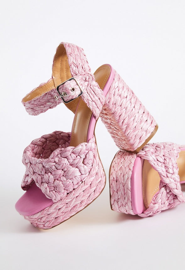 Rosalie Heeled Espadrille Sandal Moonlite Mauve