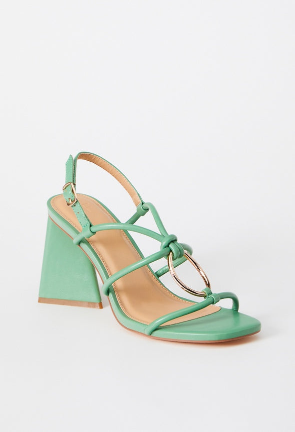 Aelia Gladiator Sandal Stone Green