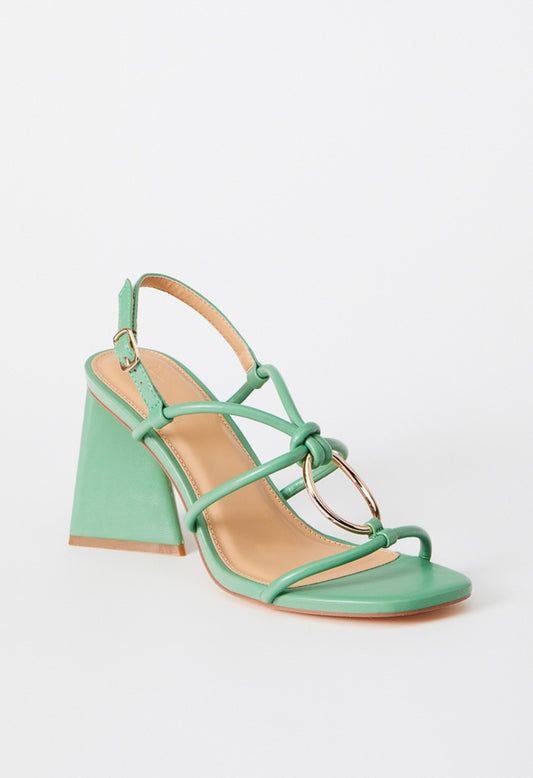 Aelia Gladiator Sandal Stone Green