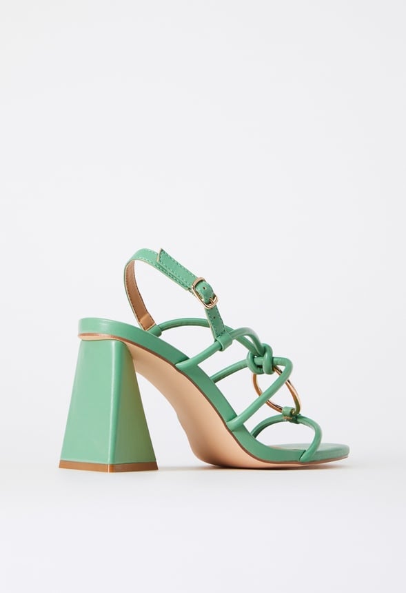 Aelia Gladiator Sandal Stone Green