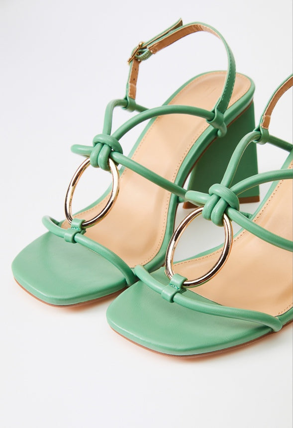 Aelia Gladiator Sandal Stone Green
