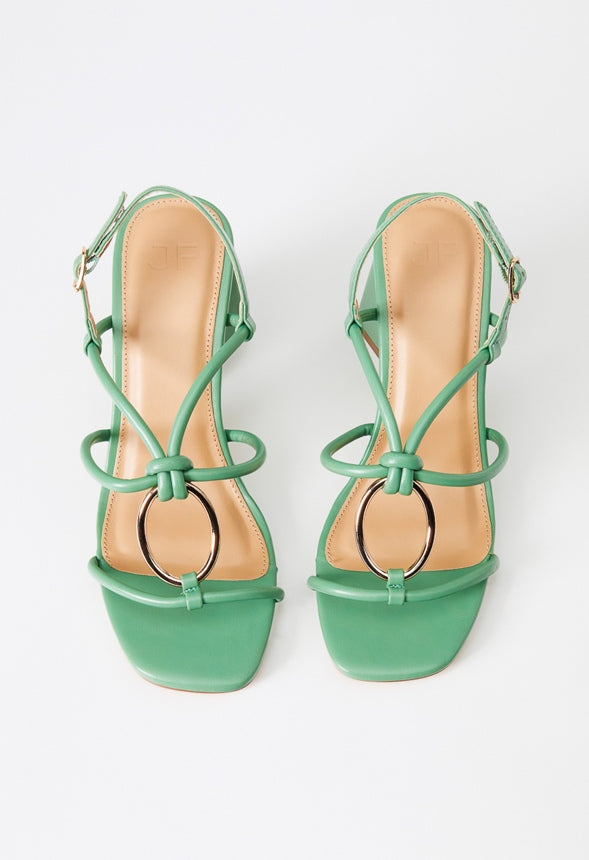 Aelia Gladiator Sandal Stone Green