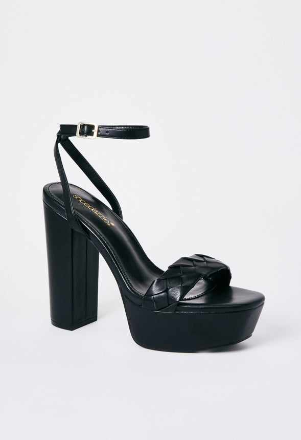 Aviva Heeled Sandal Black