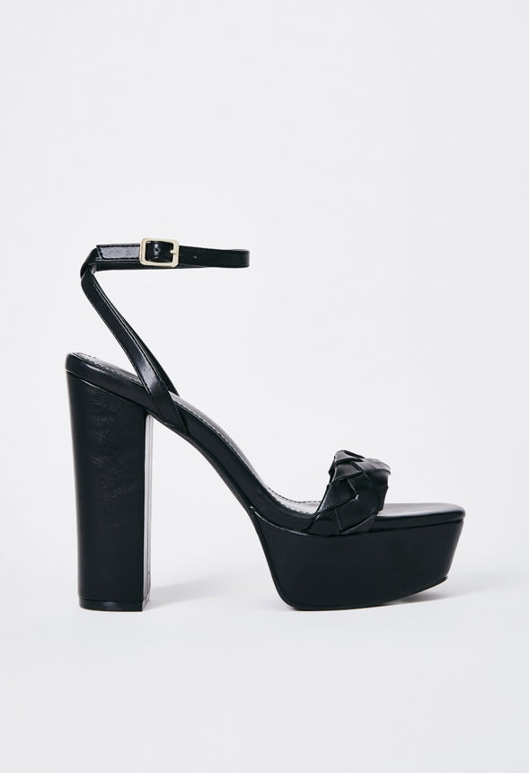 Aviva Heeled Sandal Black