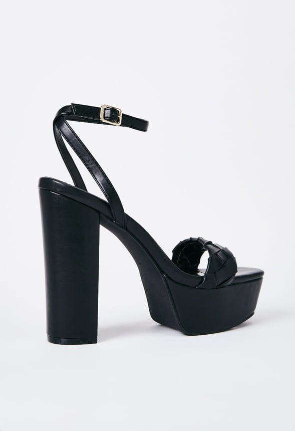Aviva Heeled Sandal Black