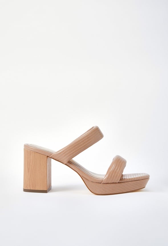Indya Block Heeled Sandal New Nude